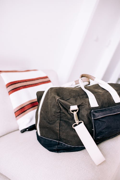 Black and White Bag on the Couch