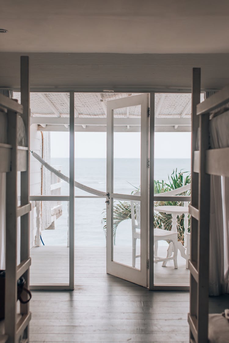 View Of A Sea From A Modern Beach House 