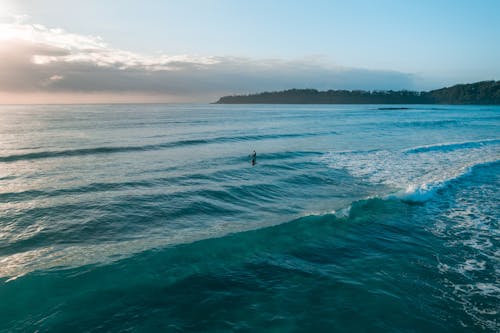 Aerial Shot of Ocean Waves