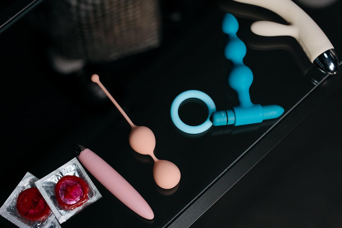 Free An Assorted Sex Toys on the Table Stock Photo