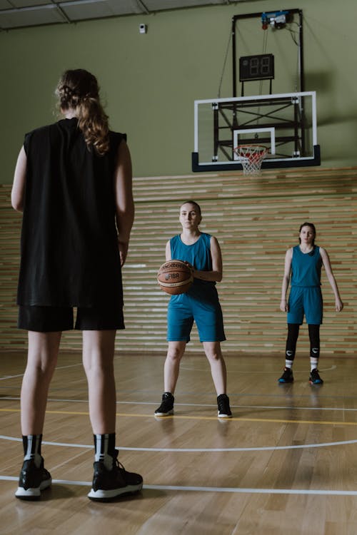Free A Group of Woman Playing Basketball  Stock Photo