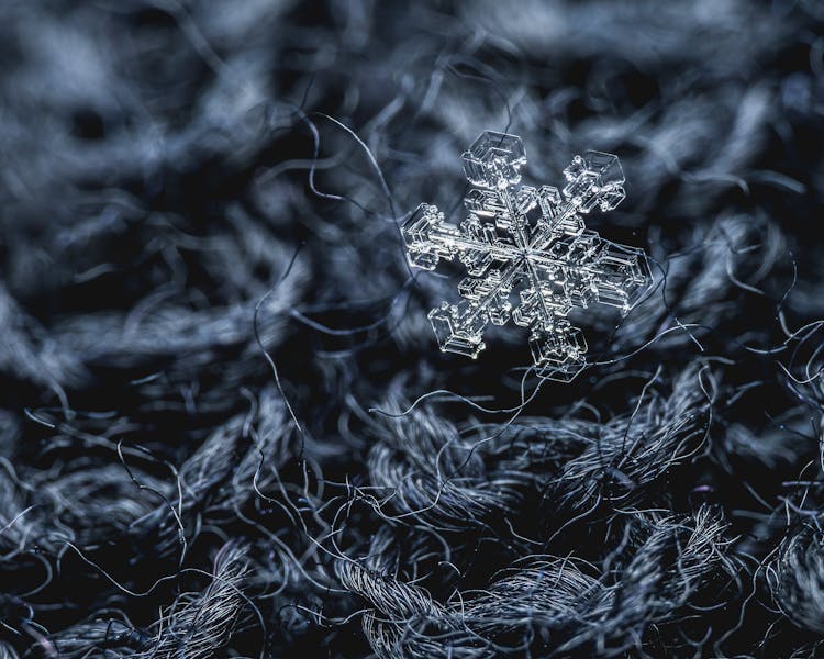 Transparent Snowflake On Knitted Woolen Sweater