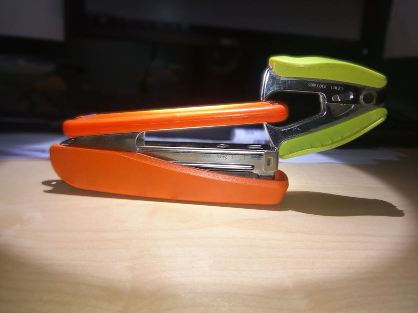 Free stock photo of blur, office tools, stapler