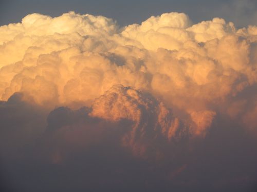 Free stock photo of above clouds, cloud formation, clouds in the sky Stock Photo