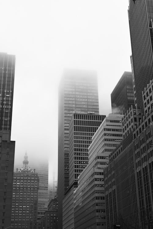 免費 垂直拍攝, 城市, 大霧天 的 免費圖庫相片 圖庫相片