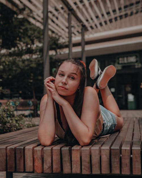 A Woman Lying on the Table