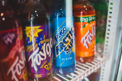 Close-Up Shot of Beverages in a Chiller