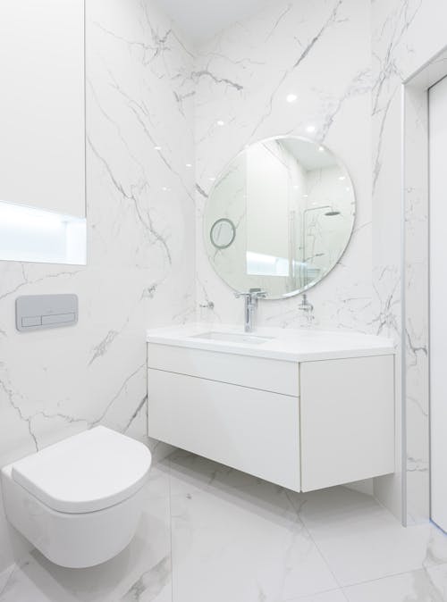 Бесплатное стоковое фото с washcloset, белый, Ванная комната