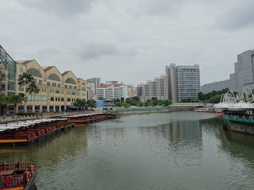 Foto profissional grátis de água, barcos, cenário de singapura
