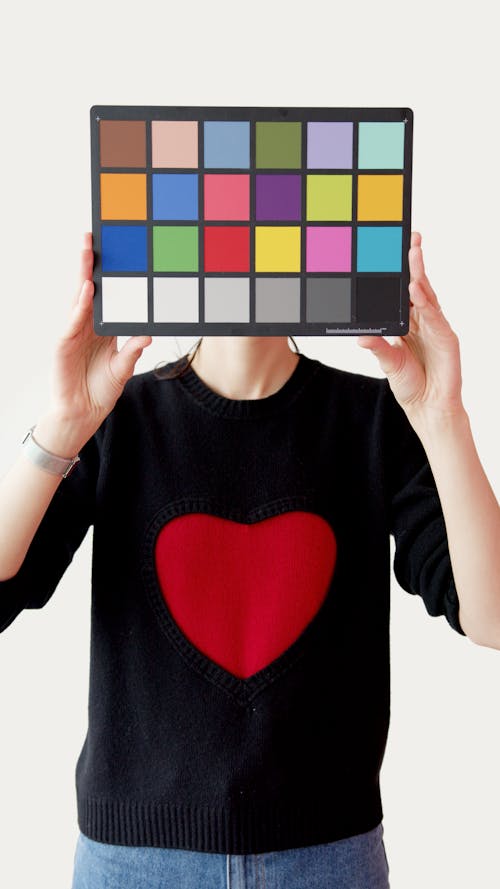 Person Holding Sample Color Palette