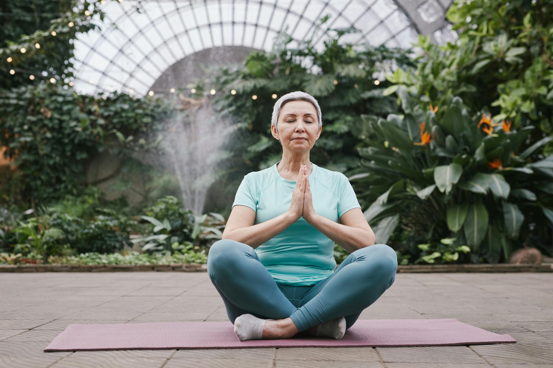 Woman Practicing Yoga