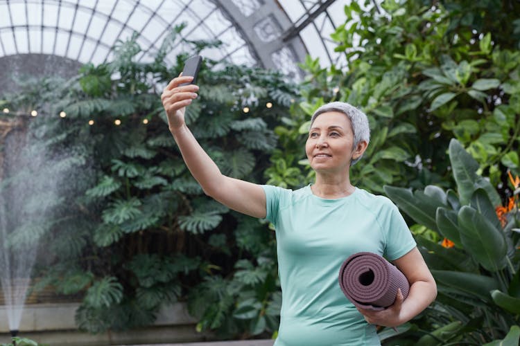 Woman Taking A Selfie