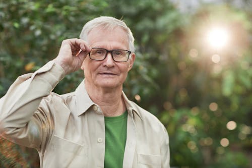 Man Wearing an Eyeglasses