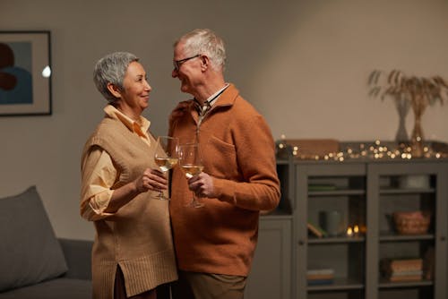 Free Lovely Couple Smiling While Looking at Each Other Stock Photo