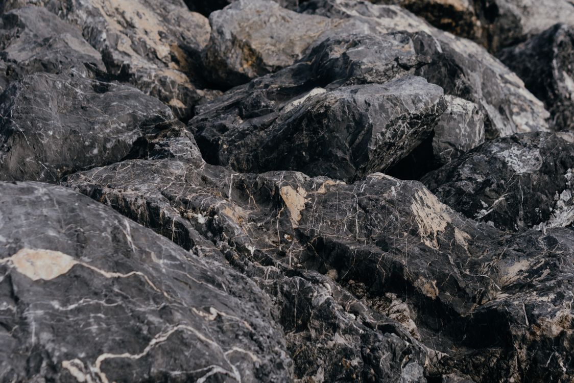 Pretty Gray Rocks Close-Up Shot of Gray Rocks · Free Stock Photo