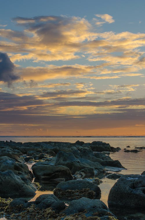 Sunset at a Rocky Shore 