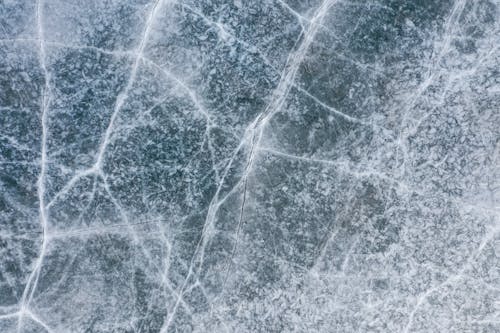 Aerial Shot of a Frozen Lake