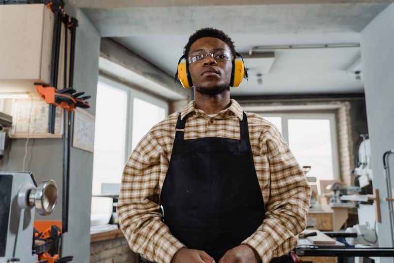 Workshop owner in his studio, photo by Tima Miroshnichenko on Pexels