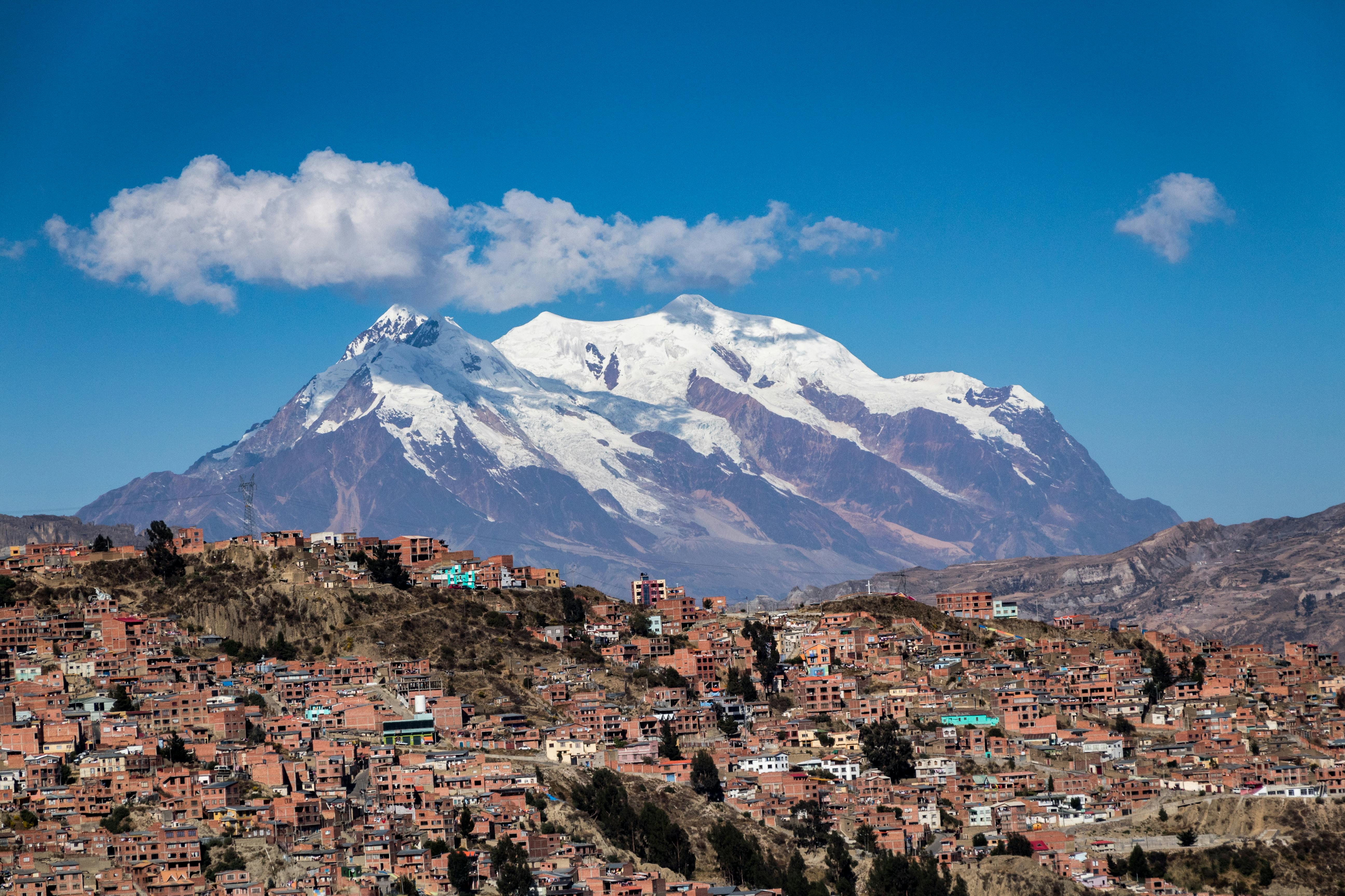 crowded housing on the mountain