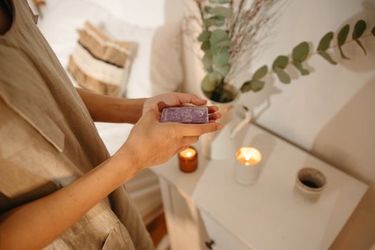 lavender candle bedroom