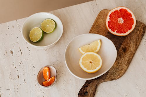 A Variety Of Citrus Fruits