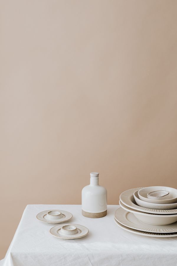 Minimalist ceramic tableware by kaboompics.com on Pexels