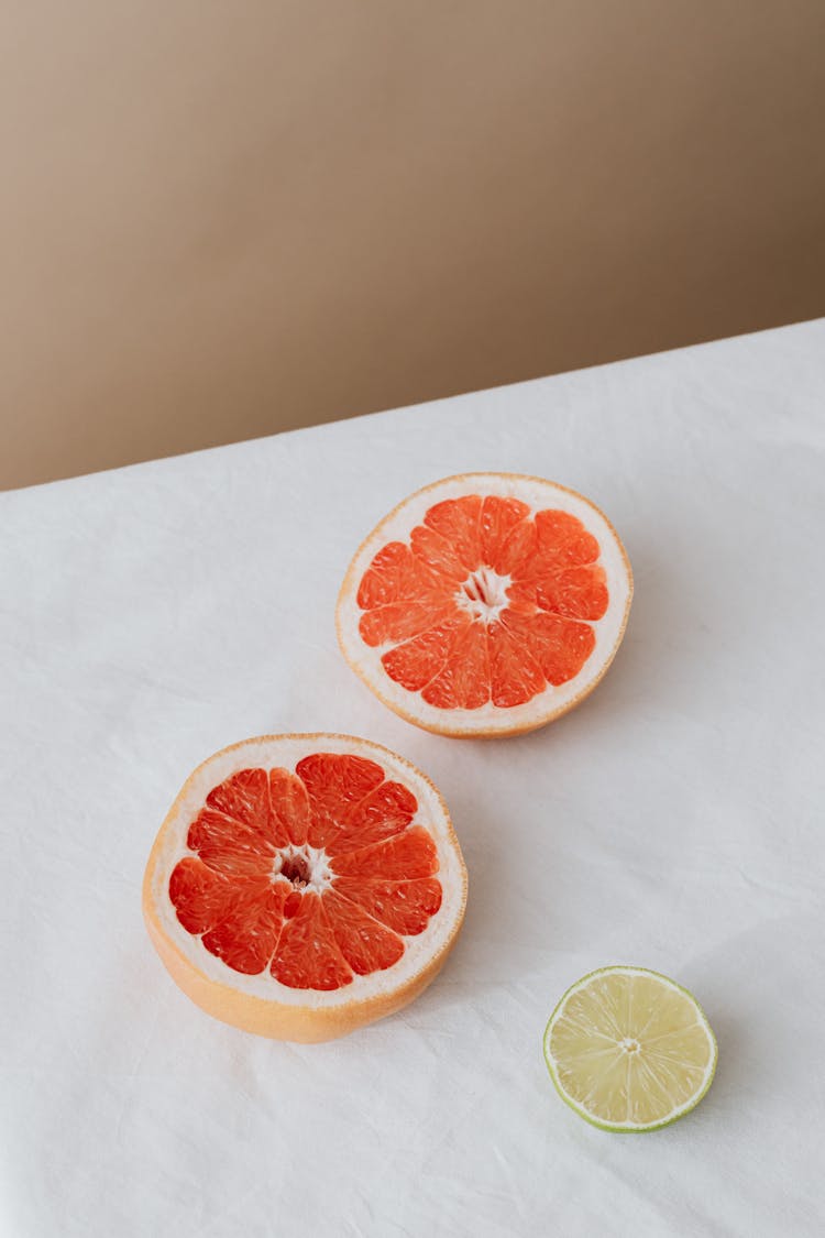 Citruses On A Table