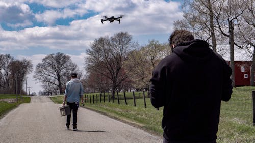 Foto stok gratis dengung, drone terbang, membuat film