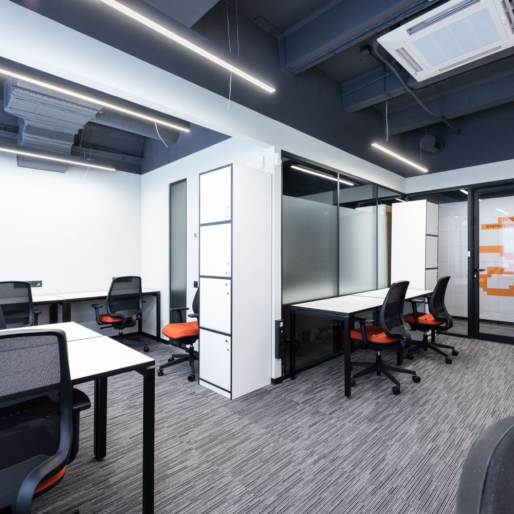 Hockley Heath — office relocation team moving desks and equipment