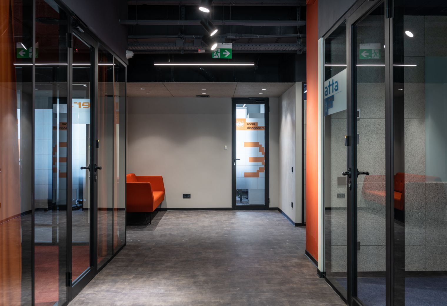 Commercial Decorating in Woodford Bridge — walls rolled to an even, flat finish