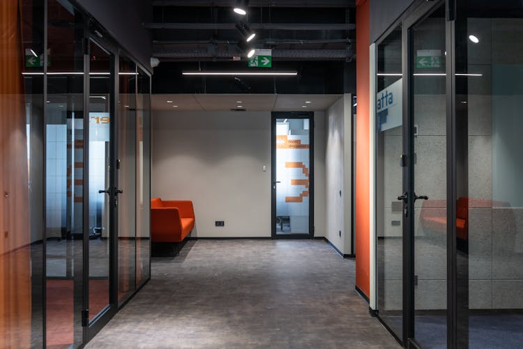 Interior Of Modern Office Center Corridor