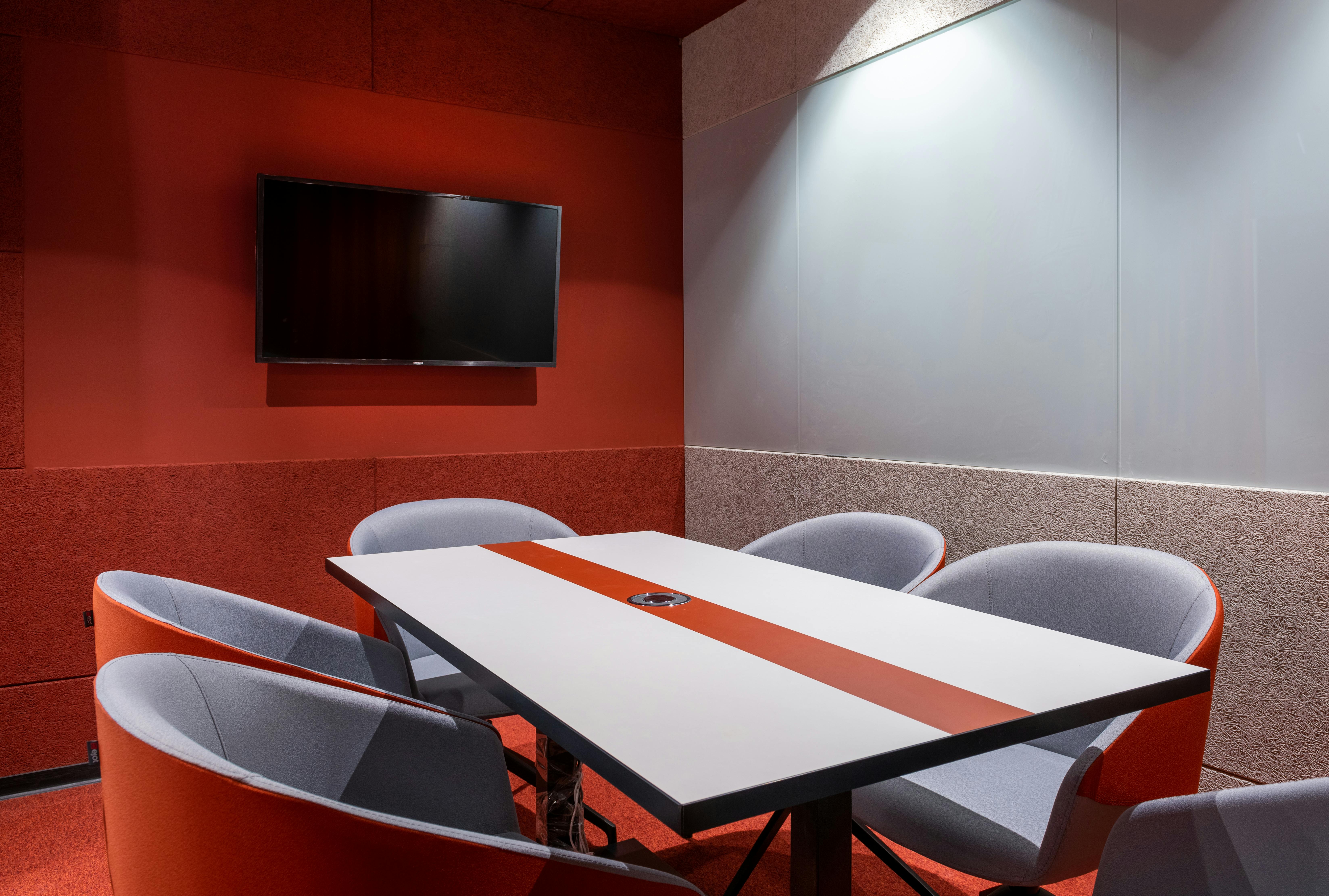 modern conference room with tv