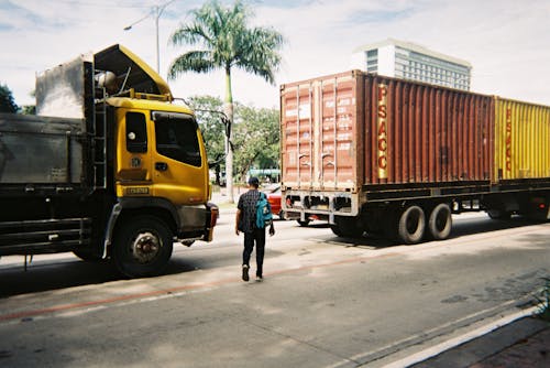 Imagine de stoc gratuită din camioane, drum, om