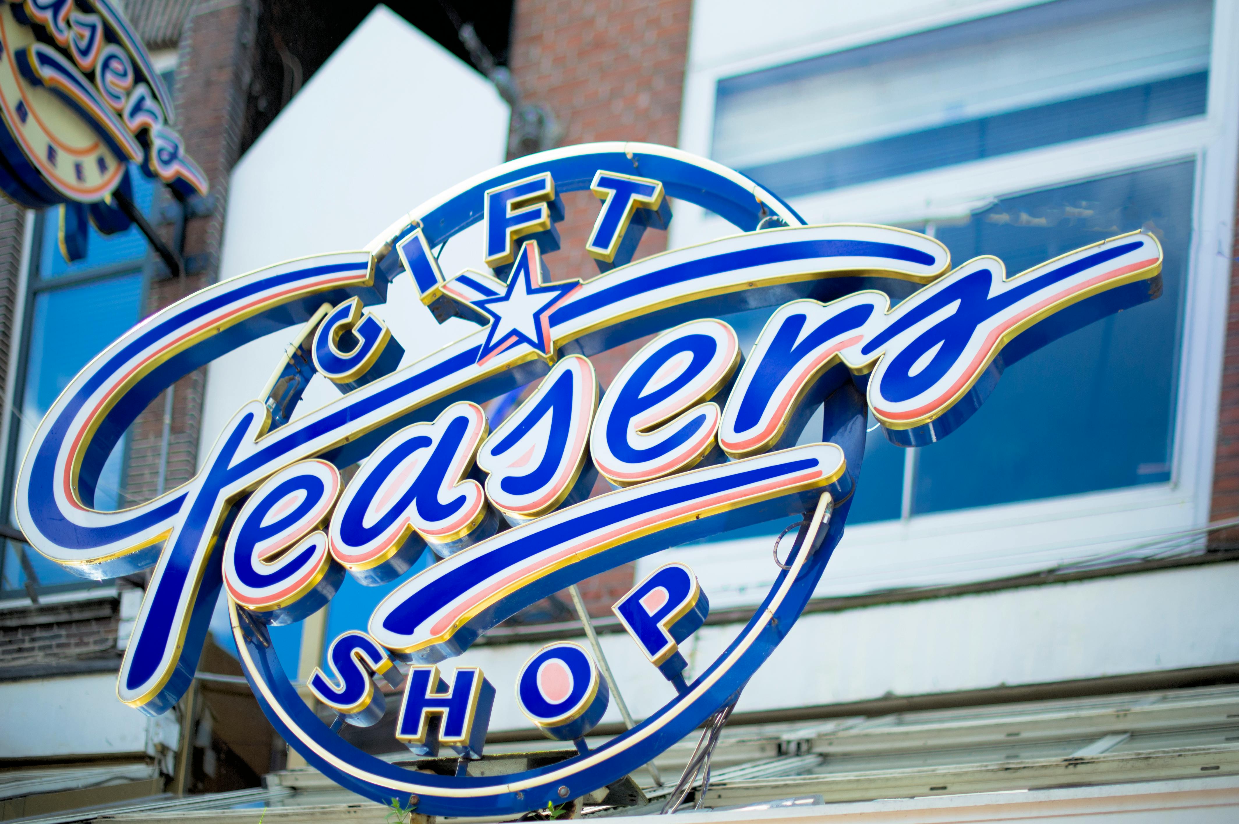 Blue and White Teasers Signage · Free Stock Photo