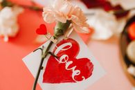 A Flower with a Card of Love