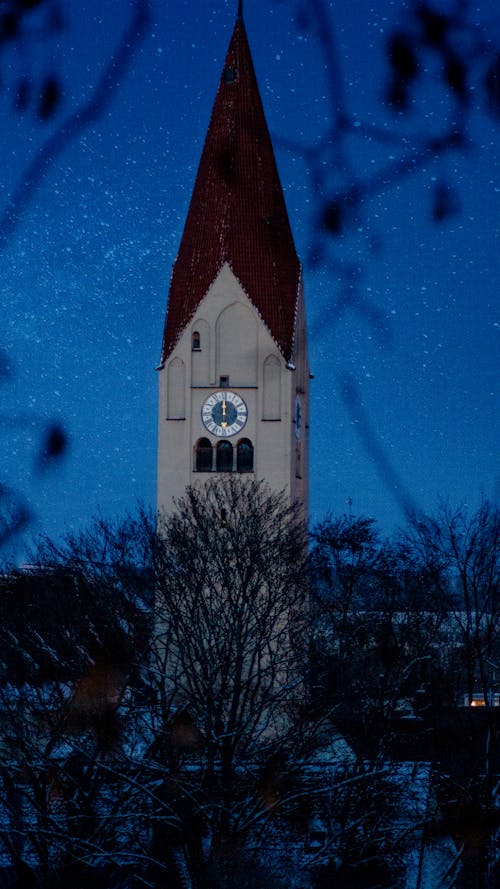 Gratis lagerfoto af aften, arkitektur, blå baggrund