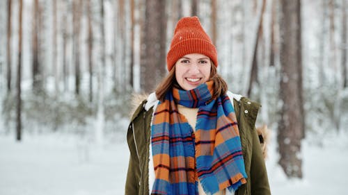 A Woman Smiling at the Camera