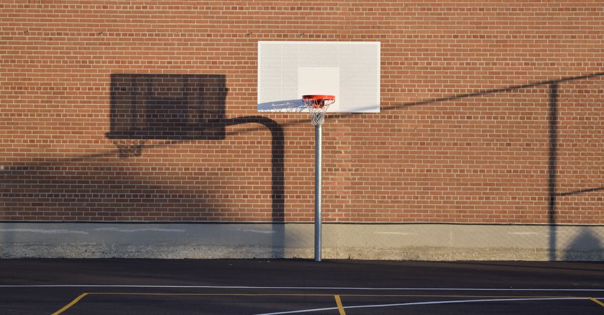 Basketball Hoop on Court