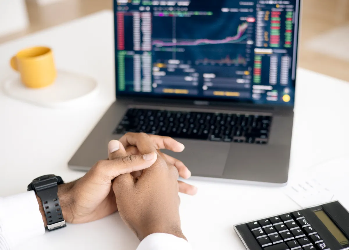 Topstep funded trader reviewing payout path consistency data on trading platform
