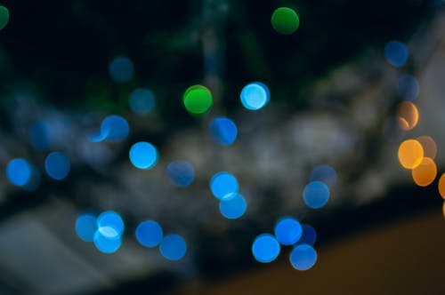 Foto d'estoc gratuïta de bokeh, bokeh blau, bokeh groc