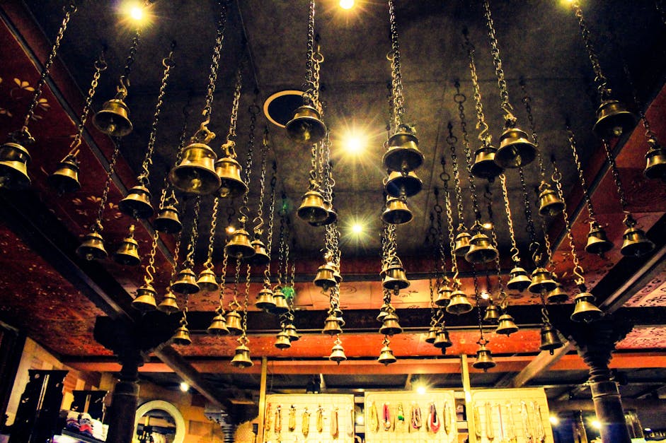 Free stock photo of bells, colours, faith
