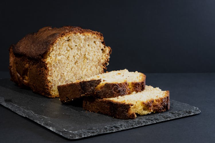 Close-up Of A Simple Loaf Cake 