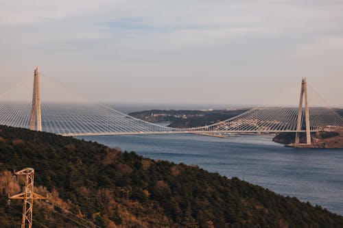 View on Yavuz Sultan Selim Bridge in Turkey