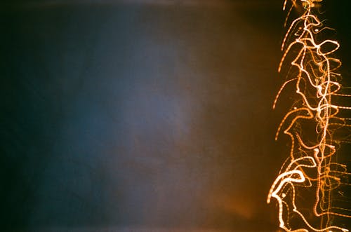 Illuminated String Lights on a Blurry Background