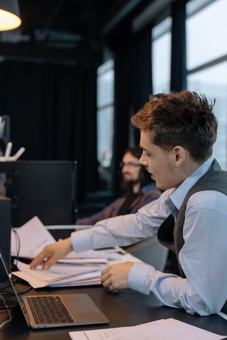 Man Working In The Office