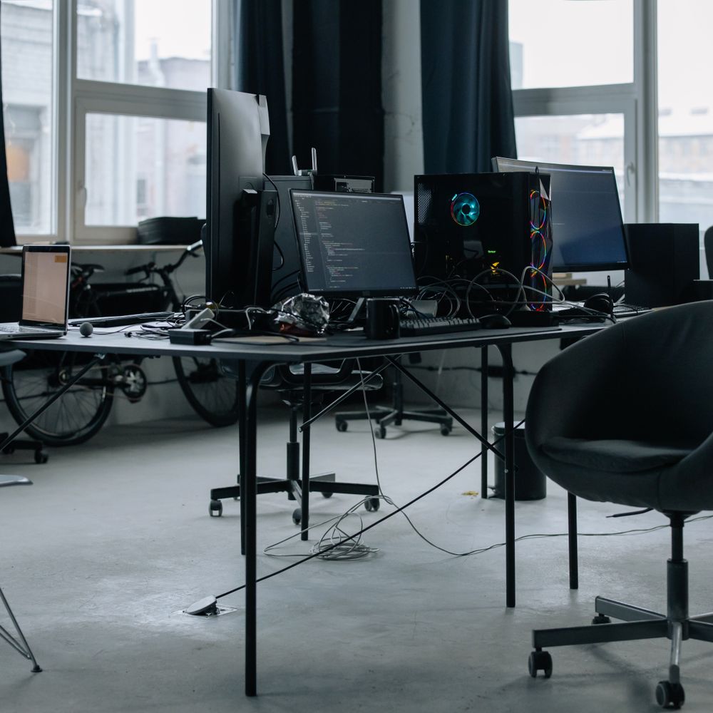 Water Orton — office relocation team moving desks and equipment