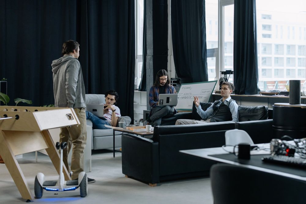 Creative team in a studio lounge — photo by cottonbro studio on Pexels