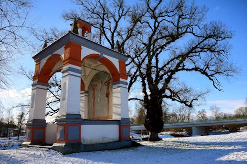 Free stock photo of chapel, chzech republic, snow