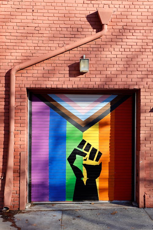 Fotos de stock gratuitas de arte callejero, bandera del orgullo del progreso, blm