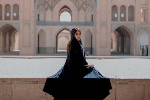 Free Woman Posing in Hijab Stock Photo